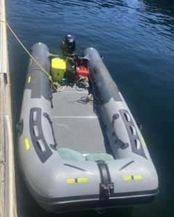 West Marine MH400 Aluminum Hull Inflatable Boat, 13ft Hypalon