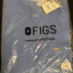 New Ceil Blue Figs Men’s Leon Three-Pocket Scrub Top