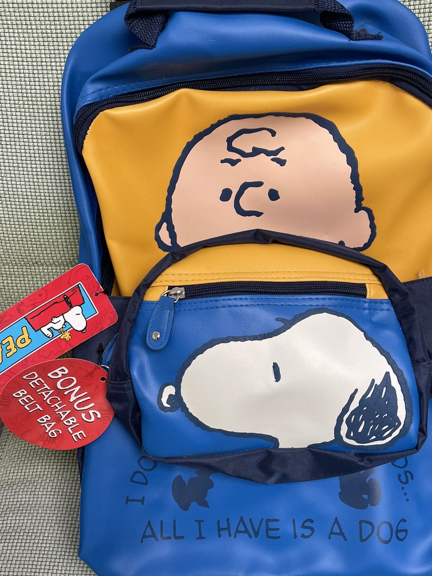 Snoopy / Peanuts Rolling Backpack with Detachable Belt Bag- Brand New with Tags!!!