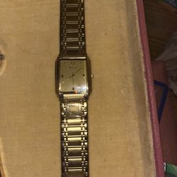 Men’s Gold Plated Bulova Watch