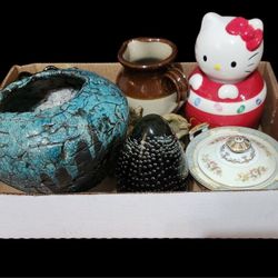 Vintage Collector Lots - Hello Kitty, Noritake, Raku, Pitcher