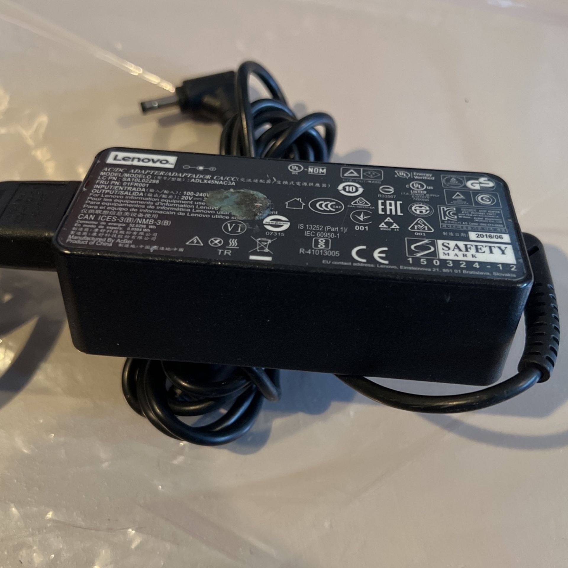 AC Adapter Charger Power Supply Cord for Lenovo USCD ADLX45NCC3A ADLX45NAC3A