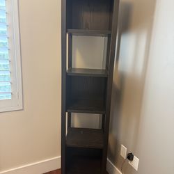 Tall Wooden Bookshelf