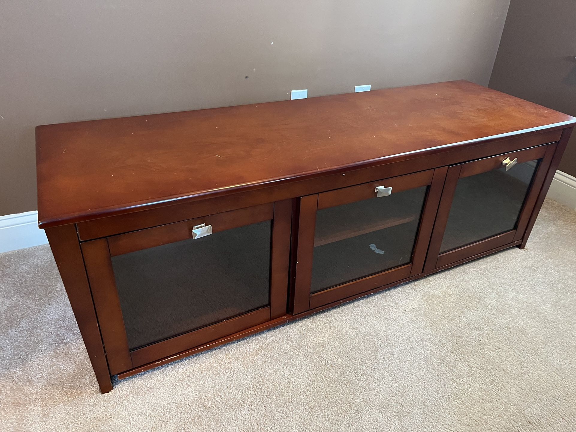 Wood TV Cabinet Stand