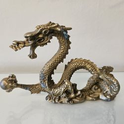 Brass Dragon Figurine