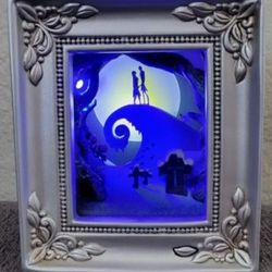 Disney Parks Gallery Of Light Olszewski "Jack And Sally Embrace" Shadow Box