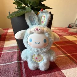 Cross dressing Bunny Keychain Blue NEW