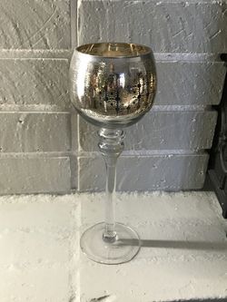 Long stem candle holder