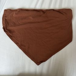 brown tube top