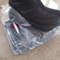 Silent Care Men Snow Shoes, Anti-Slip Lightweight Ankle Boot
