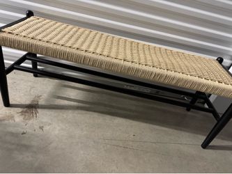 Woven bench
