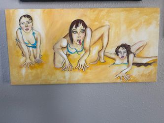 Original Acrylic & Pastel painting