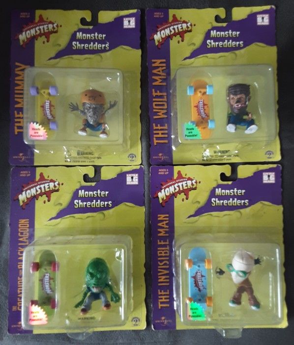 4 Assorted Monster Shredders Figures (Factory Sealed)