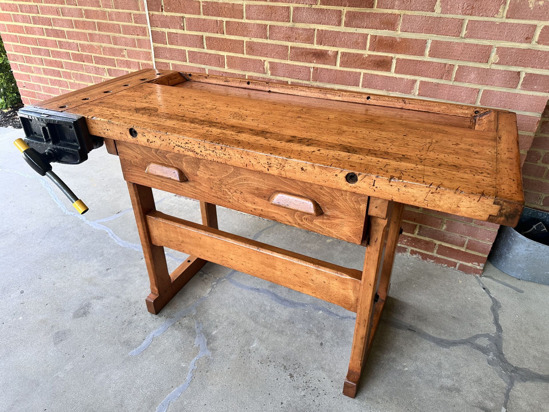Antique Wood Workbench