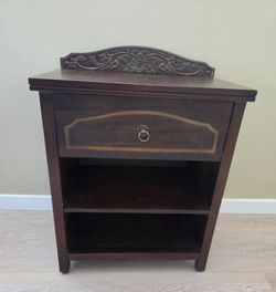 Dark Wood Nightstand