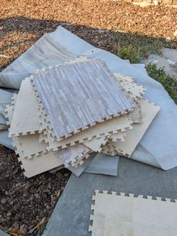 Used foam tiles