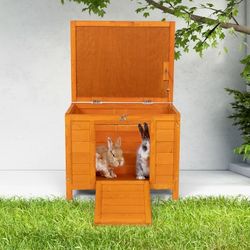 Coziwow 24" Wooden Rabbit Hutch 