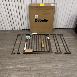 New / Babelio Safety Gate (30 In Tall X 29.5 To 45 In Wide) Looks Like A Wood Finish / Walkthrough Locking Door 