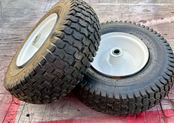 Brand-New Pair of 13” Pneumatic Wheels & Tires – $20 for Both