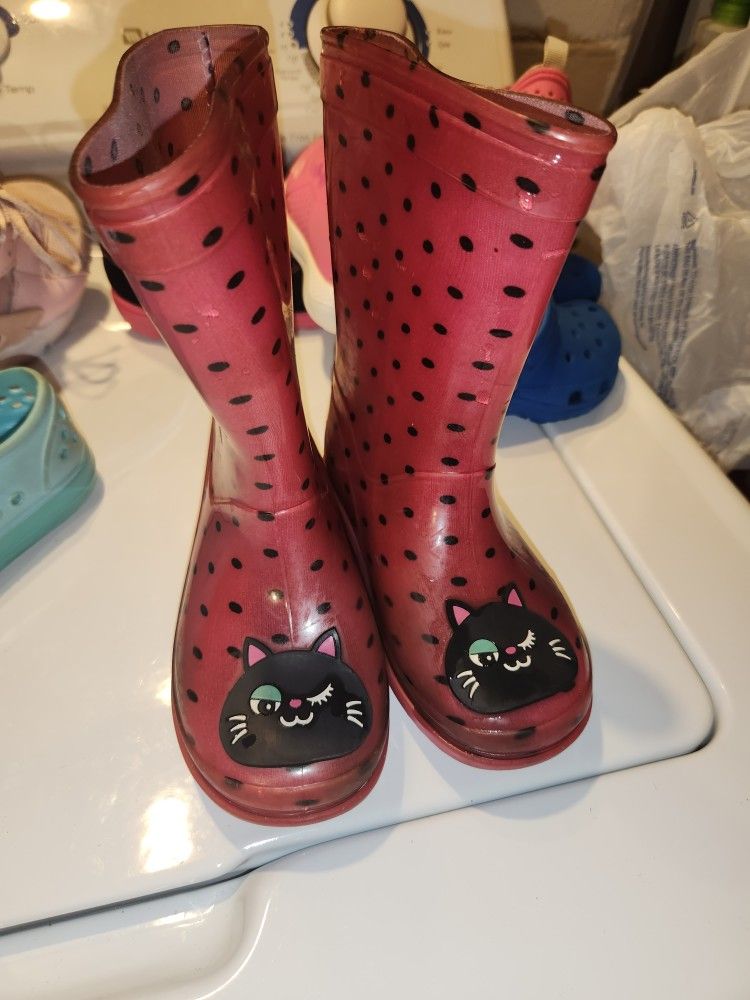 Girls Rainboot Size 9