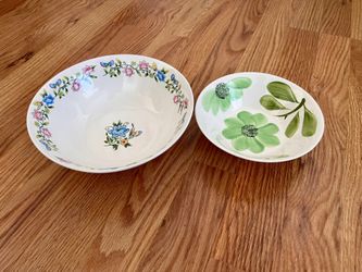 Floral Bowls (2) & Floral Plates (2)