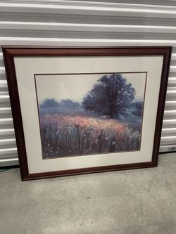 Vintage Misty Morning III By Jon R Friedman - 42x36 Poster Print - Matted And Framed