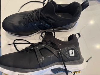 Men FootJoy Hyperflex Black White Golf Shoes