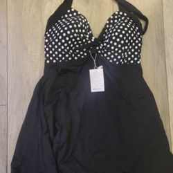 Cocoship Vintage Sailor Pin Up Swim Suit Skirtini BRAND NEW

