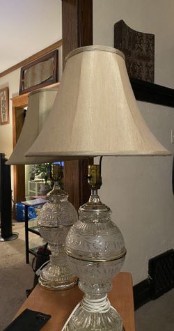 Two Crystal cozy lamps