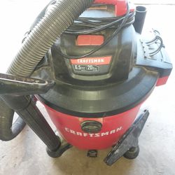 Shop Vac Wet Dry 20 Gallons Craftsman Make With Hose Assembly Wand Assembly Filter Complete Set Of Attachments  Commercial Contractors 6.5 Peak Heavy 