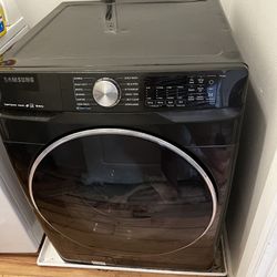 Black Stainless Samsung Smart Washer And Dryer(Gas Dryer)