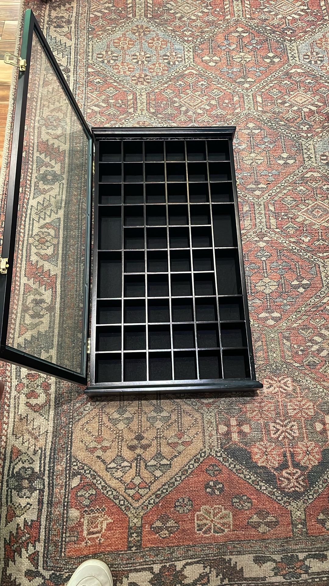 Black Shot Glass Display Case