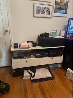 West Elm Mid-Century Furniture Set (2 Pieces) - White/Walnut - $400 OBO