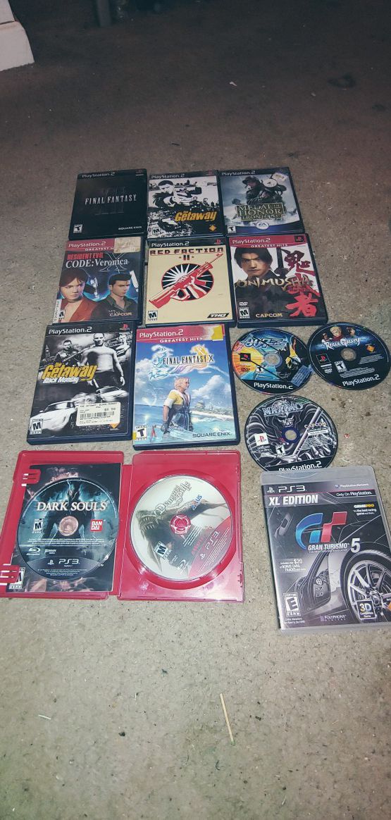 13 games ps2 and ps3