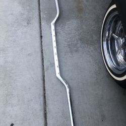 1963 CHEVY IMPALA , IMPALA SS TRUNK UPPER TRIM MOLDING 1PC (OEM / ORIGINAL) WITH CHEVROLET LETTERING