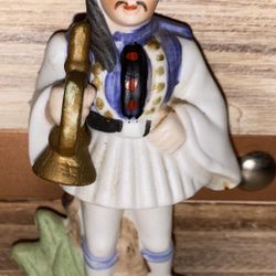 Vintage Greek Boy in Traditional Outfit Ceramic Figure 4.5”H