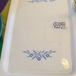 Corning Ware Blue Cornflower Warming Tray Platter
