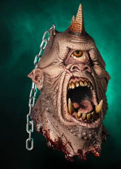 Distortions Unlimited Cyclops Head Halloween Prop