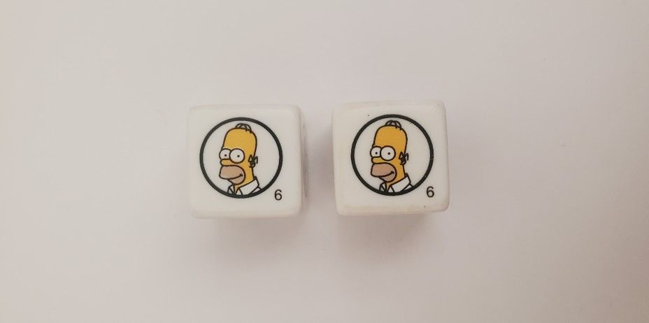 The Simpsons dice