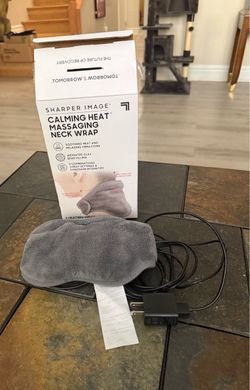 Sharper Image Calming Heat Massaging Neck Wrap