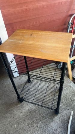 metal shelves