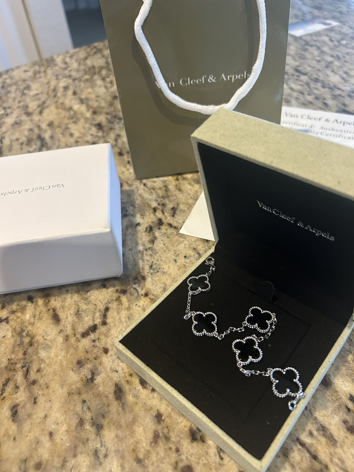Van Cleef Black Bracelet