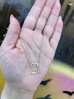 14k CHAIN AND CHARM 