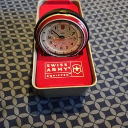 Swiss Army By Victorinox Travel Clock With Alarm Dual Time