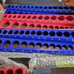 Socket Holders Blue And Red