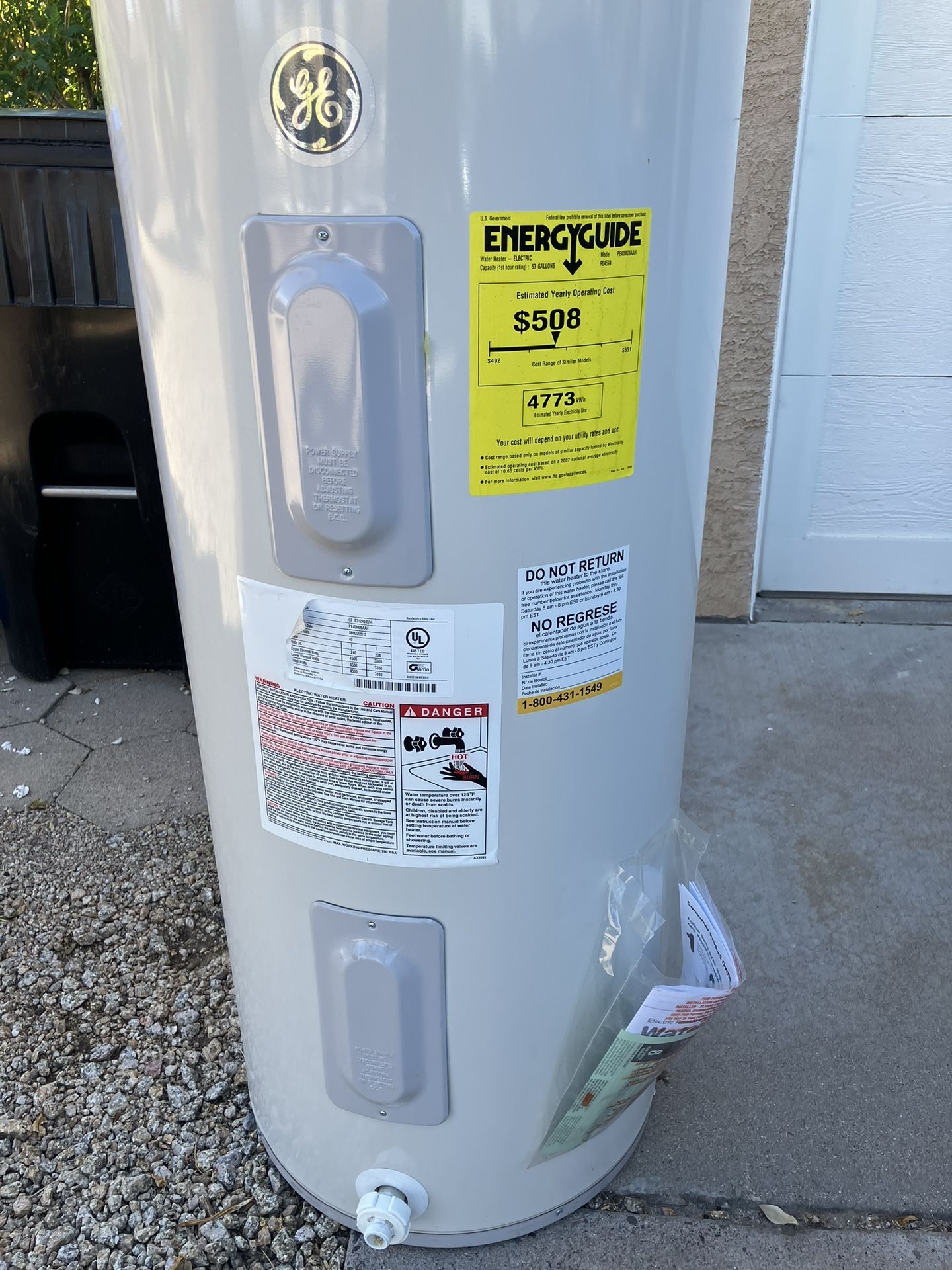 50 Gallon electric water heater