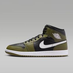 Air Jordan 1 Mid Medium Olive Size 13 - | NWB missing lid
