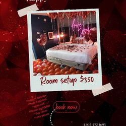 Valentine Room Setup 