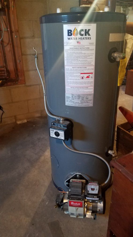 Bock oil hot water heater