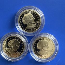 3- Of The 1999 P Proof Susan B Anthony 